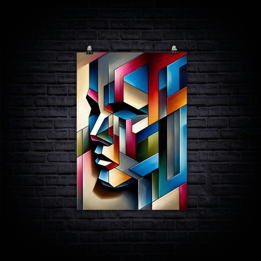 Geometric Whisper Poster