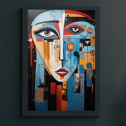 Abstract Person Metal prints