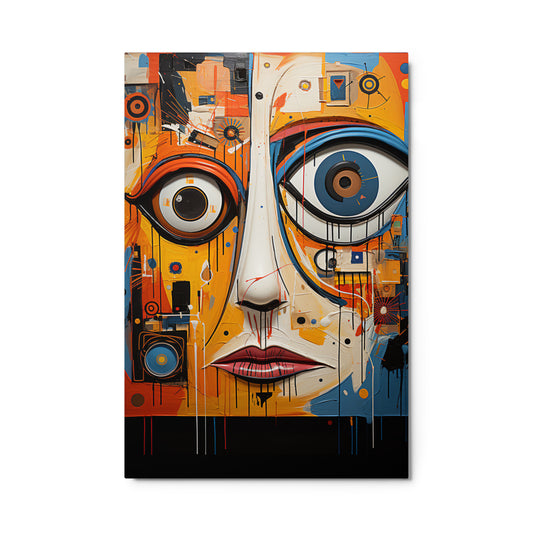 Electric Gaze — Metal Print