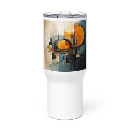 Travel mug with a handle