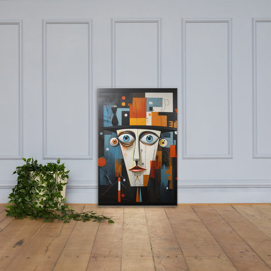 Man in Hat on Canvas