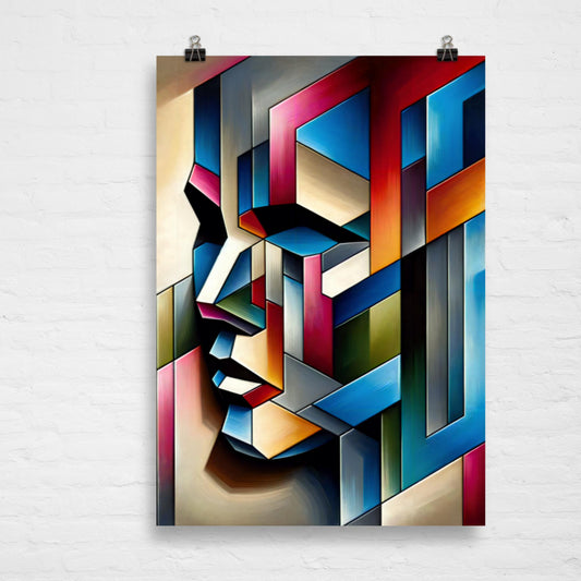Geometric Whisper Poster